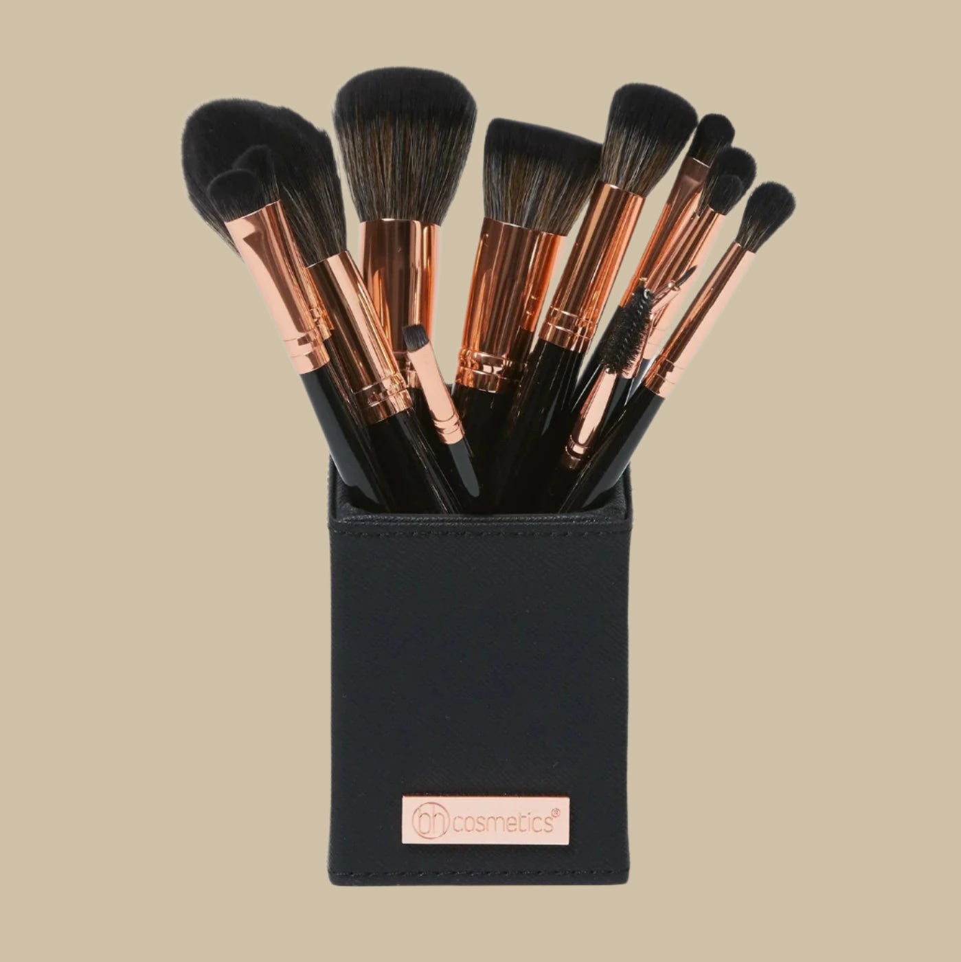 BH Signature Rose Gold 13 Piece Brush Set with Holder