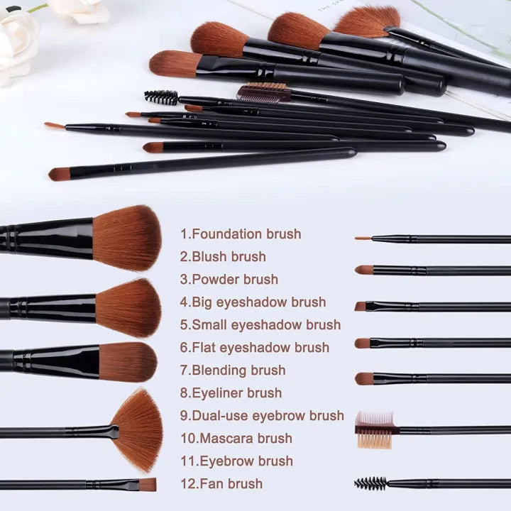 BN Beauty Nakeed 12pcs Makeup Brush Set with Bicycle Best Gift Packaging, Girl’s Brushes Set For Makeup Professional Brushes Set