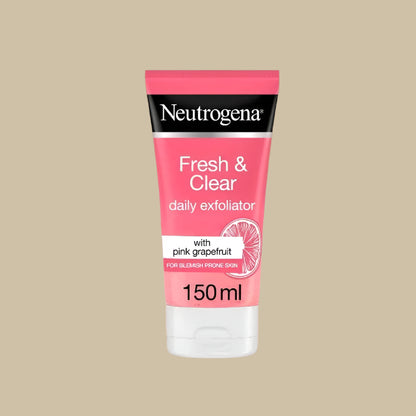 Neutrogena Fresh & Clear Daily Exfoliator Face Wash With Pink Grapefruit-150ML