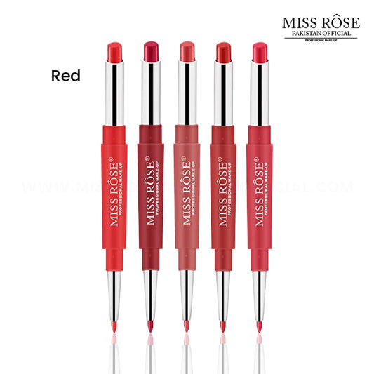 MISS ROSE Lipsticks 2 in 1 - Red