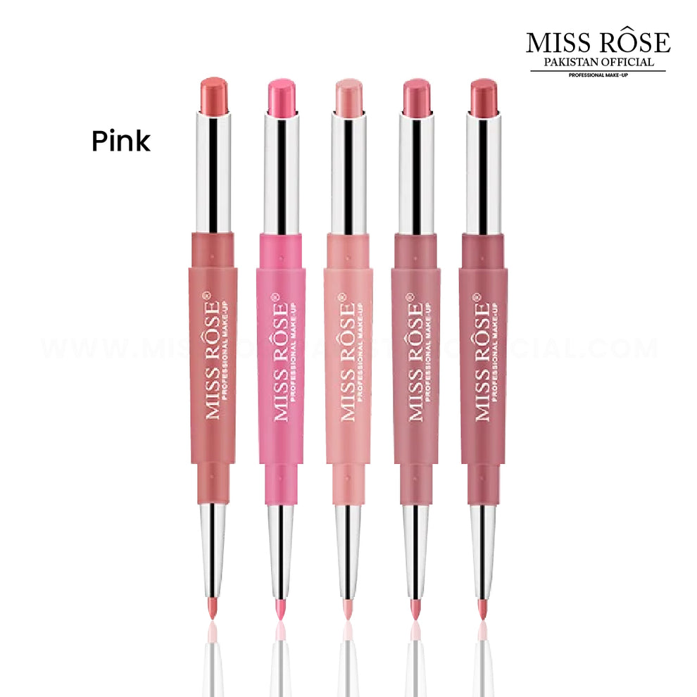 MISS ROSE Lipsticks 2 in 1 - Pinks