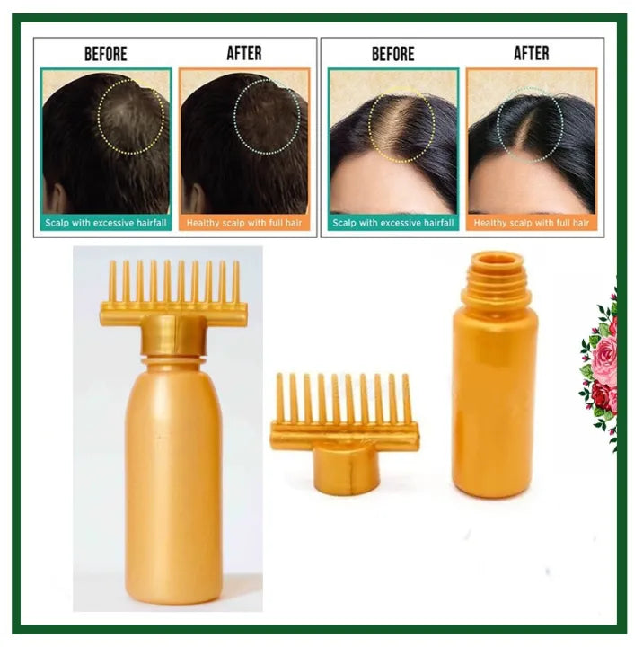 Hair Oil Applicator Comb Bottle 150ml