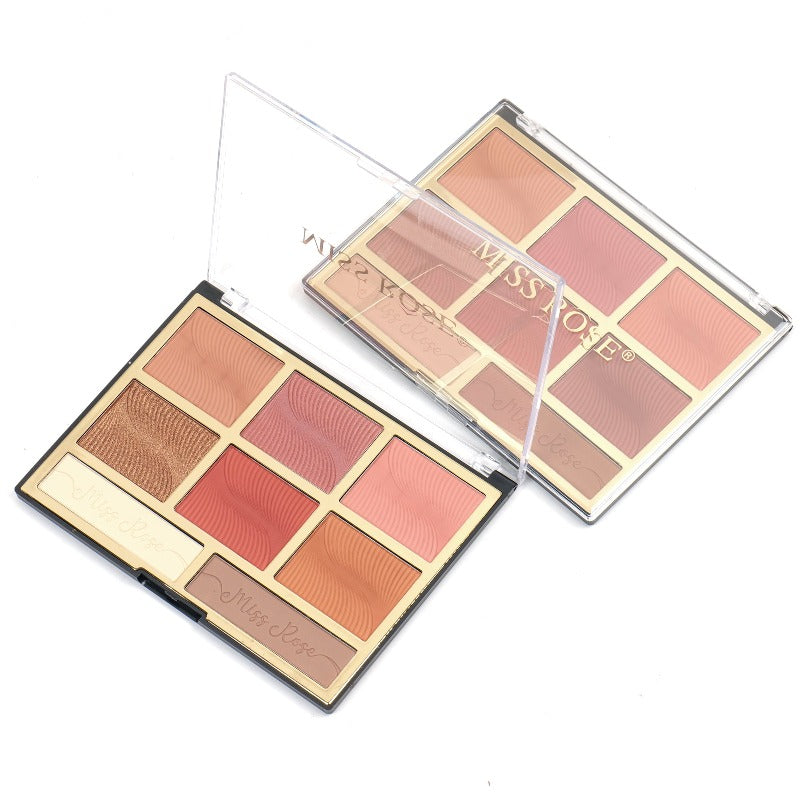 Miss Rose 6 color blush & 2 Color Contour